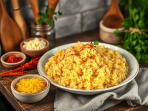 Risotto alla Milanese com Toque de Açafrão