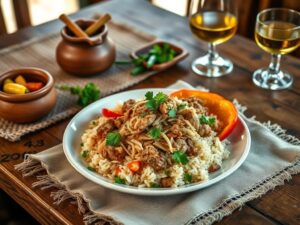 Carreteiro Charque à Moda Gaúcha